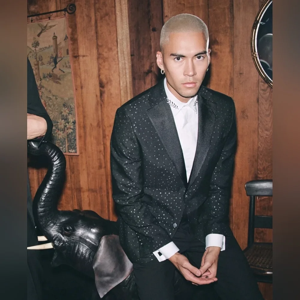 Tallia Men's Black Blazer​ - Picture 3 of 8